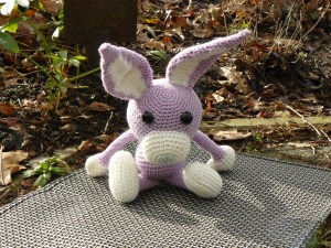 Lief lavendelkleurig konijn