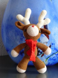 Rendier met rode neus